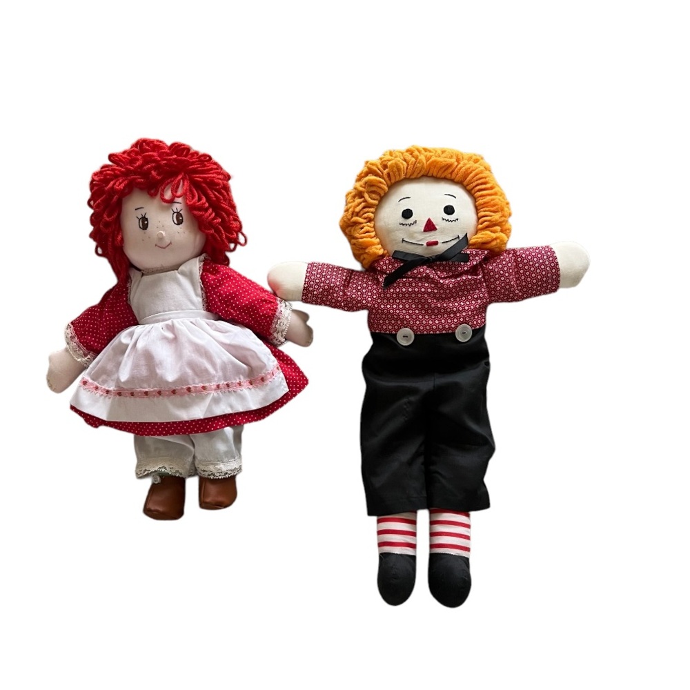 Raggedy Ann And Andy Dolls Stuffed Plush Doll